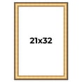 thumbnail image 1 of 21x32 Frame Gold Plein Aire Solid Wood Picture Frame Width 2 Inches | Interior Frame Depth 0.5, 1 of 8