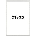 thumbnail image 1 of 21x32 Frame White Real Wood Picture Frame Width 0.75 inches | Interior Frame Depth 0.5 inches |, 1 of 8