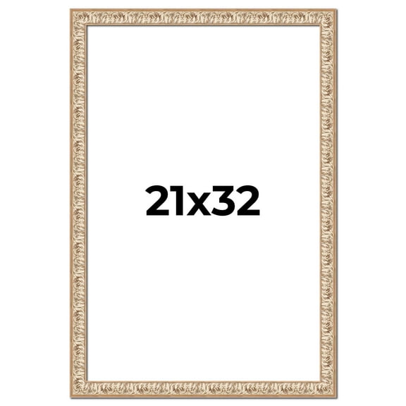 21x32 Frame White Real Wood Picture Frame Width 1.5 inches | Interior Frame Depth 0.5 inches |