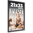 thumbnail image 1 of 21x33 Frame Black Passaggi Solid Wood Picture Frame Width 1.5 Inches | Interior Depth 0.5 Inches |, 1 of 8