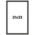 thumbnail image 1 of 21x33 Frame Black Real Wood Picture Frame Width 1.25 Inches | Interior Frame Depth 0.5 Inches |, 1 of 8
