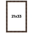 thumbnail image 1 of 21x33 Frame Brown Burl Real Wood Picture Frame Width 1.625 Inches | Interior Frame Depth 0.5 Inches, 1 of 8