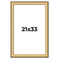 thumbnail image 1 of 21x33 Frame Gold Plein Aire Solid Wood Picture Frame Width 2 Inches | Interior Frame Depth 0.5, 1 of 8