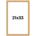 thumbnail image 1 of 21x33 Frame Gold Rustic Solid Wood Picture Frame | 1.25 Inch Wide Moulding | Rustique Gold, 1 of 8