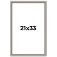 thumbnail image 1 of 21x33 Frame Grey Real Wood Picture Frame Width 1.25 inches | Interior Frame Depth 0.5 inches | Hans, 1 of 8