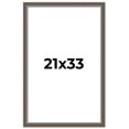 thumbnail image 1 of 21x33 Frame Silver Real Wood Picture Frame Width 1.25 Inches | Interior Frame Depth 0.5 Inches |, 1 of 8
