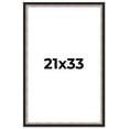 thumbnail image 1 of 21x33 Frame Silver Real Wood Picture Frame Width 1.25 Inches | Interior Frame Depth 0.75 Inches |, 1 of 8