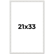 21x33 Frame White Real Wood Picture Frame Width 0.75 inches | Interior Frame Depth 0.5 inches |