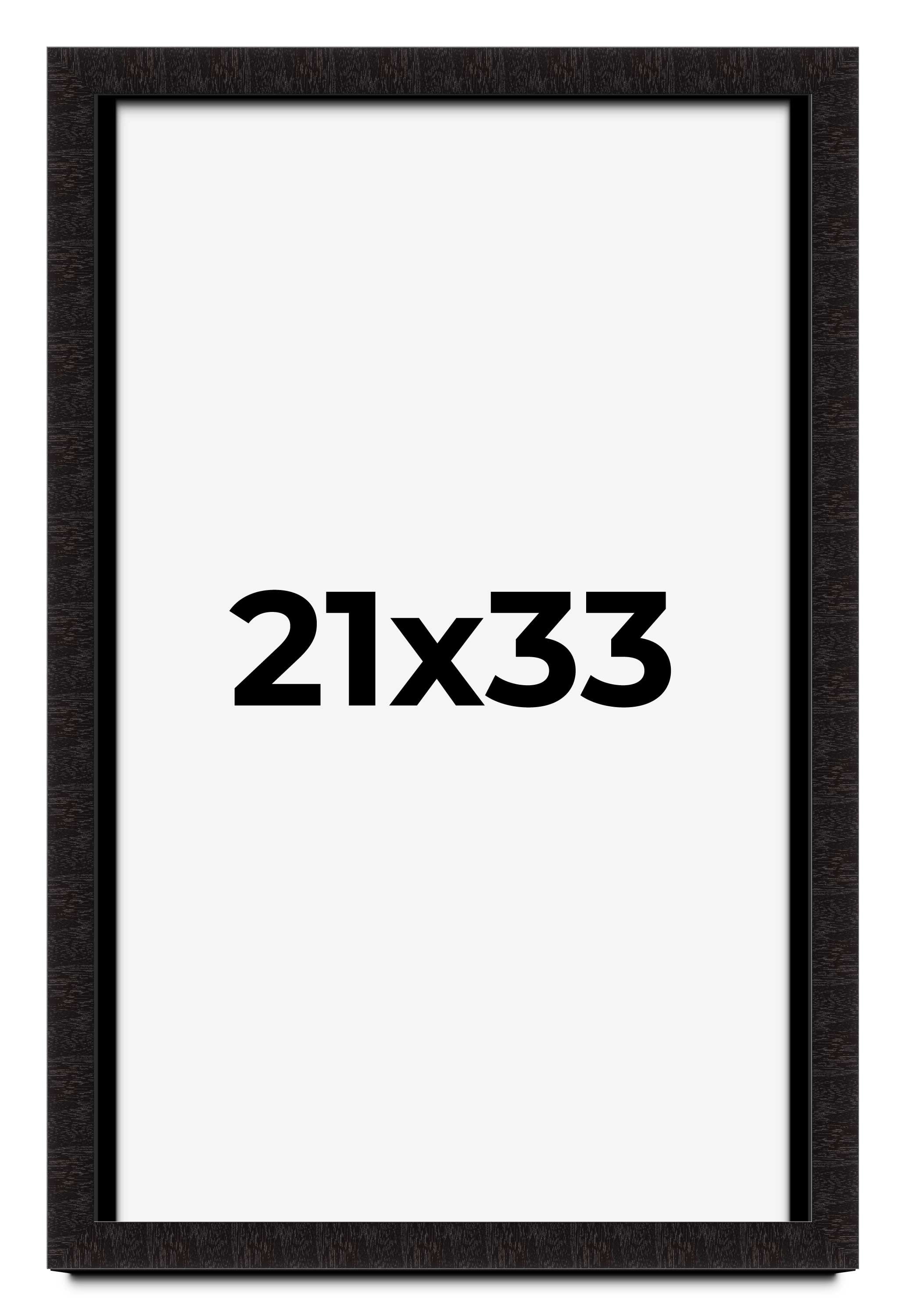 21x33 Shadow Box Black Solid Wood Display Picture Frame | 1 Inch Rabbet ...