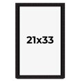 thumbnail image 1 of 21x33 Shadow Box Black Solid Wood Display Picture Frame | 1 Inch Rabbet Depth | | 1.375 Inch, 1 of 4