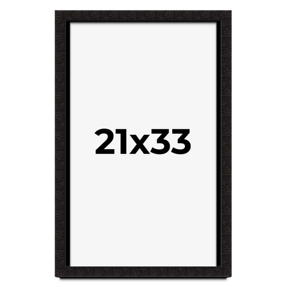 21x33 Shadow Box Black Solid Wood Display Picture Frame | 1 Inch Rabbet Depth | | 1.375 Inch