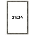thumbnail image 1 of 21x34 Frame Black-Brown Medieval Solid Wood Picture Frame | 1.5 Inch Moulding Width | Gotham, 1 of 8
