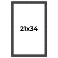 thumbnail image 1 of 21x34 Frame Brown Rustic Solid Wood Picture Frame 1.5 Inches Wide | Interior Frame Depth 0.5 Inches, 1 of 8