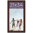 thumbnail image 1 of 21x34 Frame Executive Brown Round Mahogany Finish Solid Wood Picture Frame | 1.25 Inch Moulding, 1 of 8