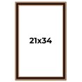 thumbnail image 1 of 21x34 Frame Gold Brown Plein Air Vintage Solid Wood Picture Frame | 1.75 Inches Moulding Width |, 1 of 8