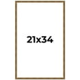 thumbnail image 1 of 21x34 Frame Gold Kingsley Distressed Solid Wood Picture Frame Width 0.75 Inches | Interior Frame, 1 of 8