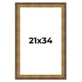 thumbnail image 1 of 21x34 Frame Vintage Gold Solid Wood Picture Frame | 2.5 Inch Moulding Width | Ornate Bronze Museo, 1 of 8