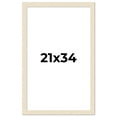 thumbnail image 1 of 21x34 Frame White Real Wood Picture Frame Width 1.5 inches | Interior Frame Depth 0.5 inches | Barn, 1 of 8