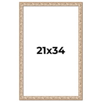 21x34 Frame White Real Wood Picture Frame Width 1.5 inches | Interior Frame Depth 0.5 inches |