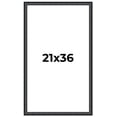 thumbnail image 1 of 21x36 Frame Black Real Wood Picture Frame Width 1.25 inches | Interior Frame Depth 0.5 inches |, 1 of 8