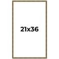 thumbnail image 1 of 21x36 Frame Gold Kingsley Distressed Solid Wood Picture Frame Width 0.75 Inches | Interior Frame, 1 of 8