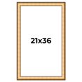 thumbnail image 1 of 21x36 Frame Gold Plein Aire Solid Wood Picture Frame Width 2 Inches | Interior Frame Depth 0.5, 1 of 8