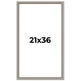 thumbnail image 1 of 21x36 Frame Grey Real Wood Picture Frame Width 1.25 inches | Interior Frame Depth 0.5 inches | Hans, 1 of 8