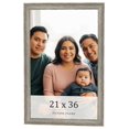 thumbnail image 1 of 21x36 Frame Grey Solid Wood Picture Frame Width 1 Inches | Interior Frame Depth 0.5 Inches |, 1 of 8