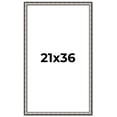 thumbnail image 1 of 21x36 Frame Silver Real Wood Picture Frame Width 1.125 Inches | Interior Frame Depth 0.5 Inches |, 1 of 8