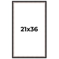 thumbnail image 1 of 21x36 Frame Silver Real Wood Picture Frame Width 1.25 Inches | Interior Frame Depth 0.75 Inches |, 1 of 8