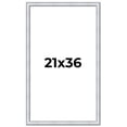 thumbnail image 1 of 21x36 Frame Sterling Silver Solid Wood Picture Frame | 1.25 Inch Moulding Width | 0.75 Inch, 1 of 8