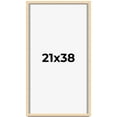 thumbnail image 1 of 21x38 Frame Beige Real Wood Picture Frame Width 0.75 inches | Interior Frame Depth 0.5 inches |, 1 of 8