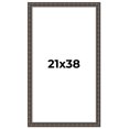 thumbnail image 1 of 21x38 Frame Black Bamboo Solid Wood Picture Frame Width 1.5 Inches | Interior Frame Depth 0.5, 1 of 8