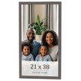 thumbnail image 1 of 21x38 Frame Blue Kingsley Pewter Solid Wood Picture Frame Width 0.75 Inches |Interior Depth 0.5, 1 of 8