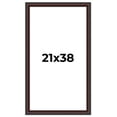 thumbnail image 1 of 21x38 Frame Brown Round Mahogany Solid Wood Picture Frame | 1.625 Inch Moulding Width | with UV, 1 of 8