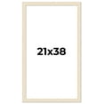 thumbnail image 1 of 21x38 Frame White Real Wood Picture Frame Width 1.5 inches | Interior Frame Depth 0.5 inches | Barn, 1 of 8