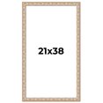 thumbnail image 1 of 21x38 Frame White Real Wood Picture Frame Width 1.5 inches | Interior Frame Depth 0.5 inches |, 1 of 8