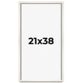 thumbnail image 1 of 21x38 Frame White Wheat Solid Wood Picture Frame | Moulding Width 0.75 Inches | Interior Depth 0.5, 1 of 8