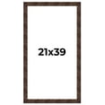 thumbnail image 1 of 21x39 Frame Brown Burl Real Wood Picture Frame Width 1.625 Inches | Interior Frame Depth 0.5 Inches, 1 of 8