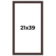 thumbnail image 1 of 21x39 Frame Brown Round Mahogany Solid Wood Picture Frame | 1.625 Inch Moulding Width | with UV, 1 of 8