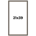 thumbnail image 1 of 21x39 Frame Silver Real Wood Picture Frame Width 1.25 Inches | Interior Frame Depth 0.5 Inches |, 1 of 8