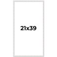 thumbnail image 1 of 21x39 Frame White Real Wood Picture Frame Width 0.75 inches | Interior Frame Depth 0.5 inches |, 1 of 8