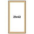 thumbnail image 1 of 21x42 Frame Gold Plein Aire Solid Wood Picture Frame Width 2 Inches | Interior Frame Depth 0.5, 1 of 8