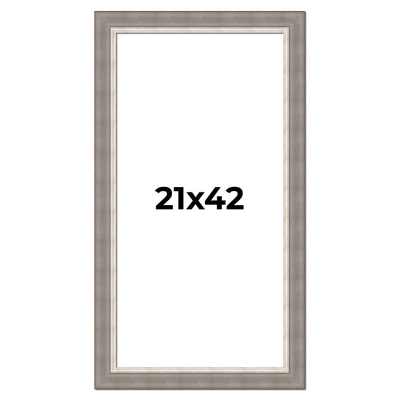 21x42 Frame Grey Real Wood Picture Frame Width 2.75 Inches | Interior Frame Depth 0.5 Inches |