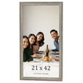thumbnail image 1 of 21x42 Frame Grey Solid Wood Picture Frame Width 1 Inches | Interior Frame Depth 0.5 Inches |, 1 of 8