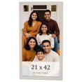 thumbnail image 1 of 21x42 Frame White Wheat Solid Wood Picture Frame | Moulding Width 0.75 Inches | Interior Depth 0.5, 1 of 8