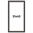 thumbnail image 1 of 21x43 Frame Black Real Wood Picture Frame Width 2.25 Inches | Interior Frame Depth 0.5 Inches |, 1 of 8