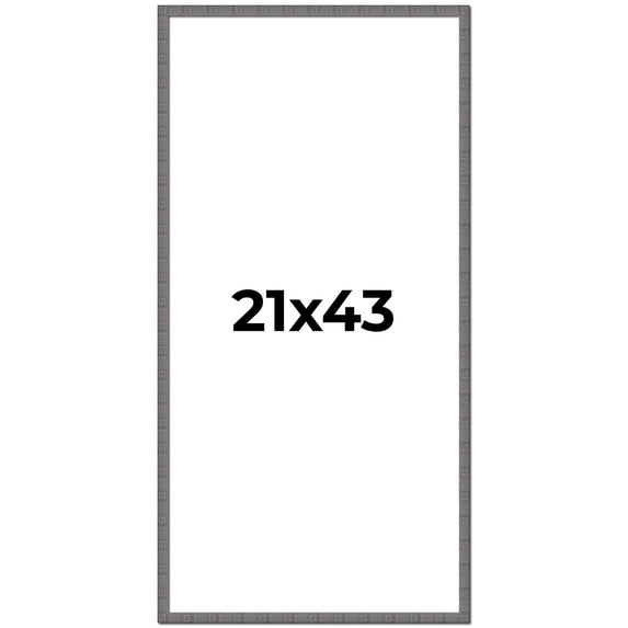 21x43 Frame Blue Kingsley Pewter Solid Wood Picture Frame Width 0.75 Inches |Interior Depth 0.5