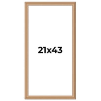 21x43 Frame Charleston Honey Brown Solid Wood Picture Frame Width 1.75 Inches | Interior Depth 0.5