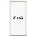 thumbnail image 1 of 21x43 Frame White Wheat Solid Wood Picture Frame | Moulding Width 0.75 Inches | Interior Depth 0.5, 1 of 8